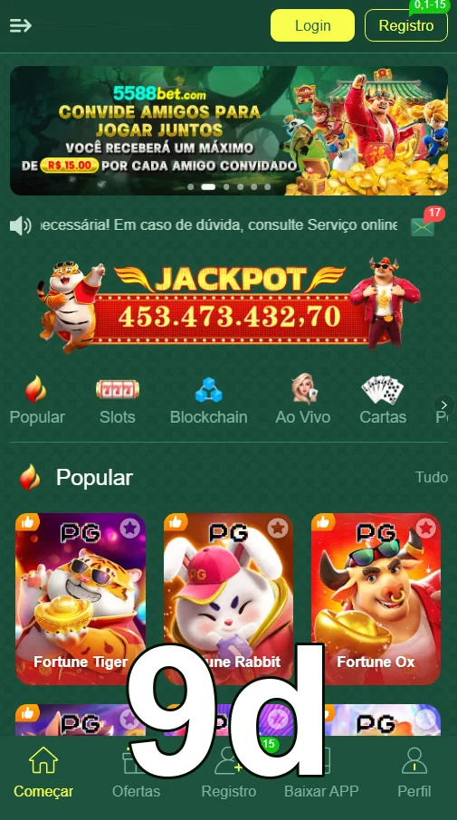 9d: Cadastre-se Aproveite a experiência VIP na 9d